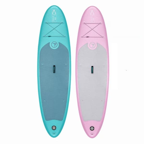 FitNord Aqua 300 dubbelpaket SUP-brädor i turkos och rosa