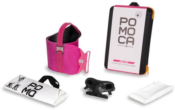 Pomoca Free Pro stighudar 123 mm med förpackning och fästen