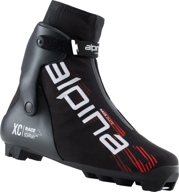 Alpina Race Skate, svart skatepjäxa för längdskidor och långfärdsskridskor med Prolink
