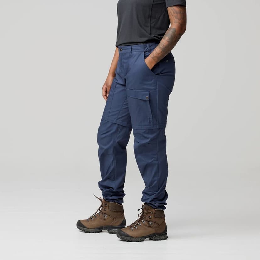 Fjällräven Women's Abisko Hybrid Trail Zipoff Trousers Black 07