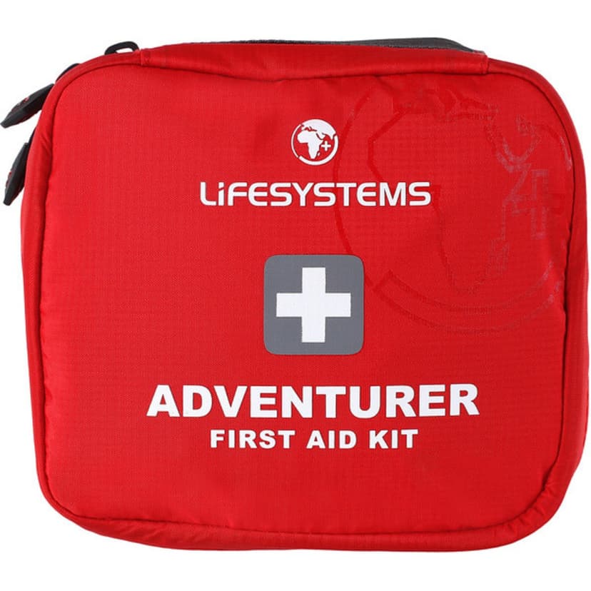 Lifesystems Adventurer First Aid Kit i röd vattentät väska