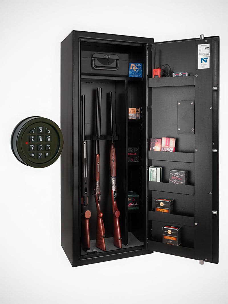 Top Safe Safir 16E Lyx svart vapenskåp med kodlås